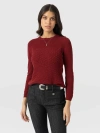 Saint + Sofia Honeycomb Rib Sweater