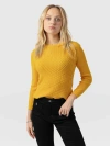 Saint + Sofia Honeycomb Rib Sweater