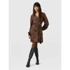 Saint + Sofia Joselyn Mini Dress In Brown