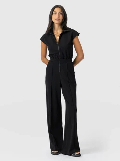 Saint + Sofia Keller Jumpsuit In Black