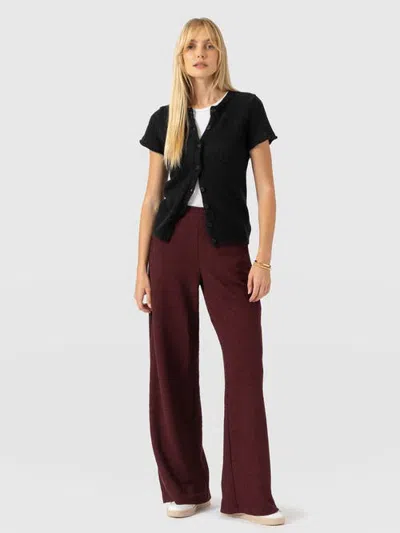 Saint + Sofia Keller Wide Leg Pant In Black