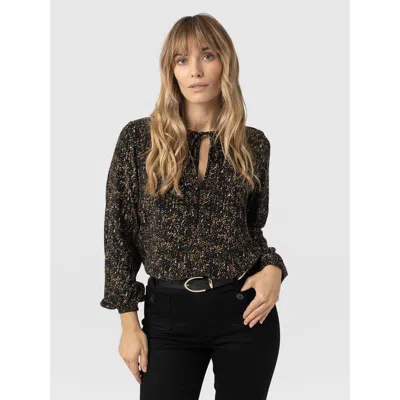 Saint + Sofia Kristen Blouse In Black