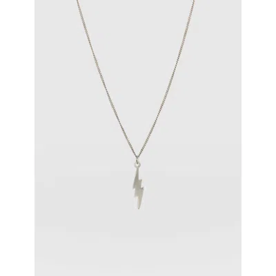 Saint + Sofia Lightning Necklace In Silver