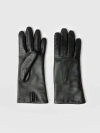 Saint And Sofia Saint + Sofia Luther Leather Gloves In Black