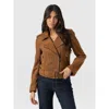 Saint + Sofia Luther Suede Jacket In Brown