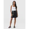 Saint And Sofia Saint + Sofia Luther Suede Mini Skirt In Black