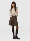 Saint + Sofia Macie Mini Skirt In Black