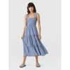 Saint + Sofia Maya Shirring Dress