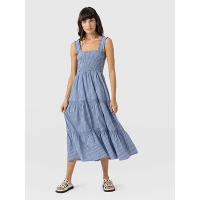 Saint + Sofia Maya Shirring Dress