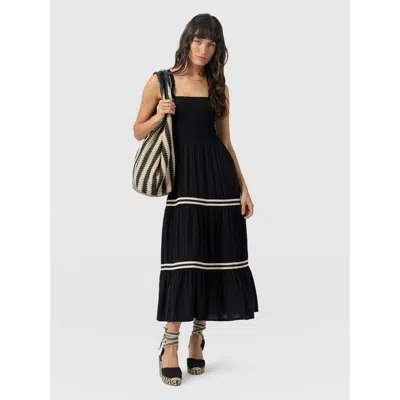 Saint + Sofia Maya Shirring Dress