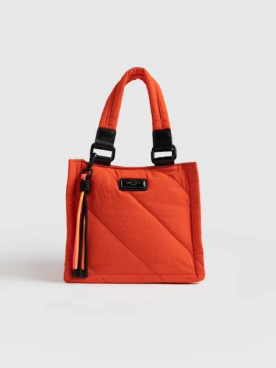 Saint + Sofia Mini Penny Tote Bag In Orange