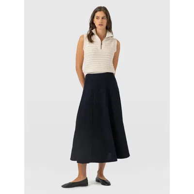 Saint + Sofia Neve Fit & Flare Skirt In Multi
