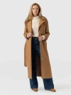 Saint And Sofia Saint + Sofia Odette Coat In Brown