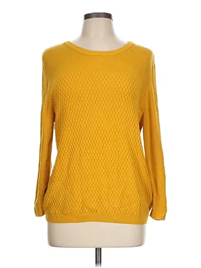 Pre-owned Saint + Sofia Pullover Sweater In Yellow