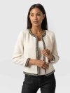 Saint + Sofia Rayner Jacket In Neutral