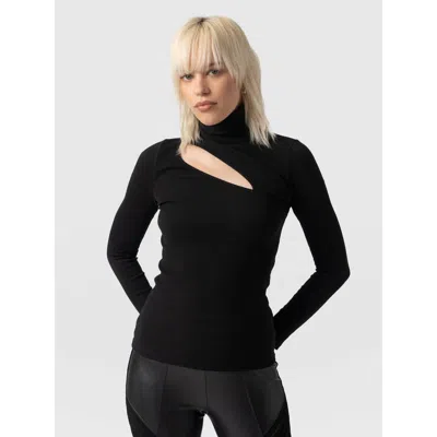 Saint + Sofia Reveal Turtle Neck In Black