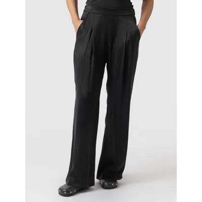 Saint + Sofia Rowan Wide Leg Pant In Black