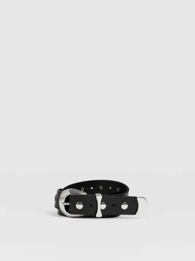 Saint + Sofia Roxie Studded Belt In Black
