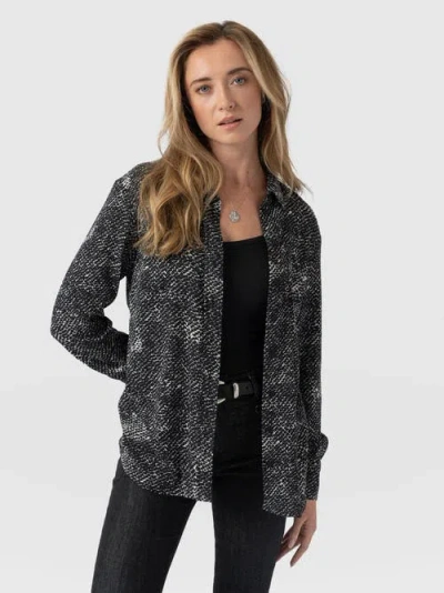 Saint + Sofia Sawyer Shirt In Black
