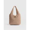 Saint And Sofia Saint + Sofia Soho Shoulder Tote Bag In Beige