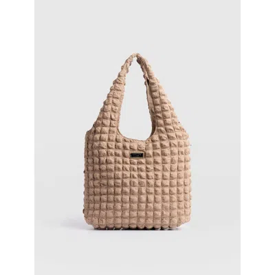 Saint + Sofia Soho Shoulder Tote Bag In Beige
