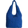 Saint And Sofia Saint + Sofia Soho Shoulder Tote Bag In Blue