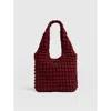 Saint And Sofia Saint + Sofia Soho Shoulder Tote Bag In Burgundy