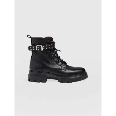 Saint + Sofia Southbank Studded Boot In Black