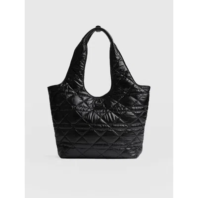 Saint + Sofia Stella Shoulder Tote Bag In Black