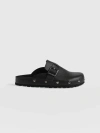 Saint + Sofia Studded Clogs In Black