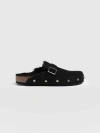 Saint + Sofia Studded Clogs In Black