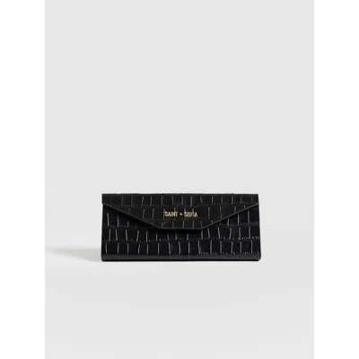 Saint + Sofia Sunglasses Case In Black