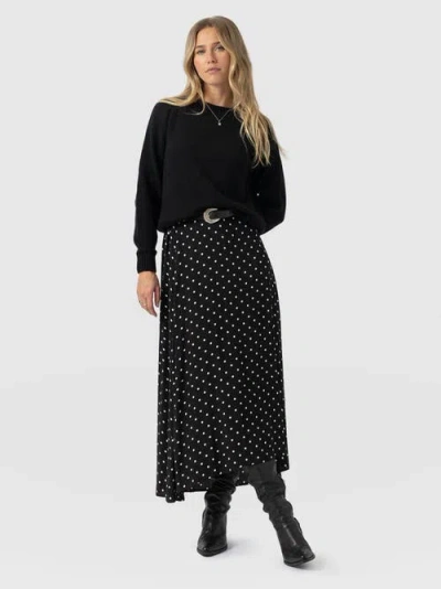 Saint + Sofia Sutton Skirt In Black
