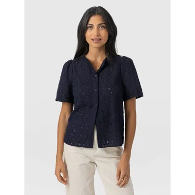 Saint + Sofia Tabitha Short Sleeve Blouse