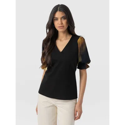 Saint + Sofia Tori Puff Sleeve Top