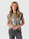 Saint + Sofia Turn Up Contrast Tee
