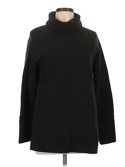 Pre-owned Saint + Sofia Turtleneck Sweater In Black
