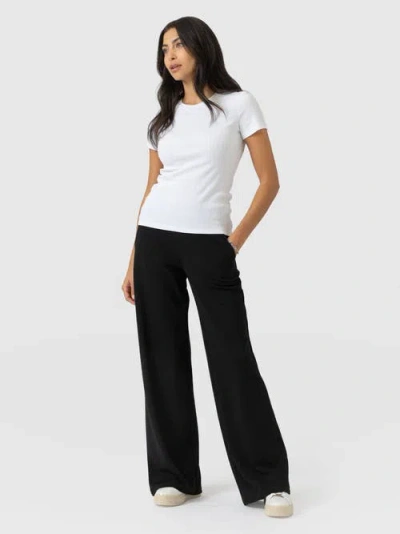 Saint + Sofia Victory Straight Leg Pant In White