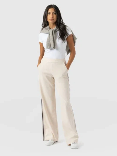 Saint + Sofia Victory Straight Leg Pant In White