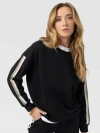 Saint + Sofia Victory Sweatshirt In Multi