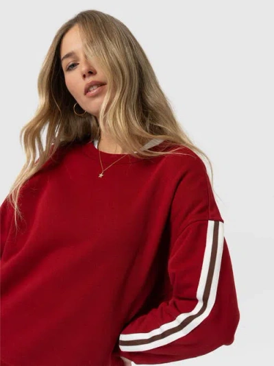 Saint + Sofia Victory Sweatshirt In Multi