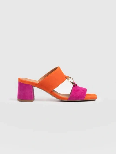 Saint + Sofia Vivienne Heeled Mules In Multi