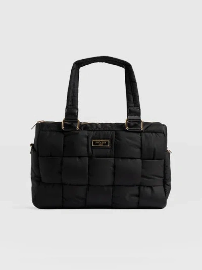 Saint + Sofia Woven Duffle Bag In Multi