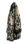 Saint + Sofia Wren Paisley Scarf In Multi