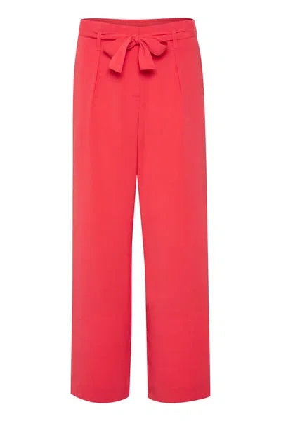 Saint Tropez Andrea Wide Leg Pants In Cayenne In Red