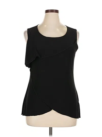 Pre-owned Saint Tropez West Sleeveless Blouse In Black