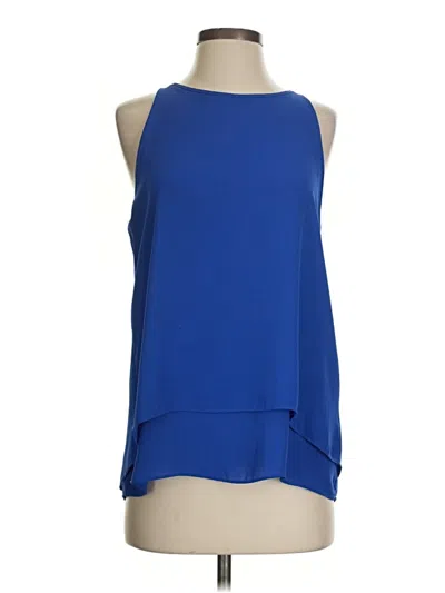 Pre-owned Saint Tropez West Sleeveless Blouse In Blue