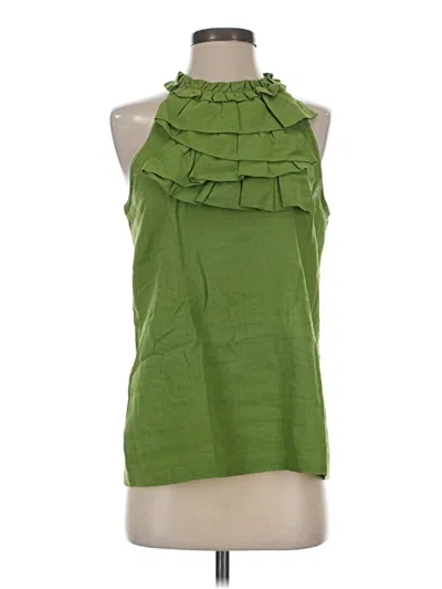 Pre-owned Saint Tropez West Sleeveless Blouse In Green