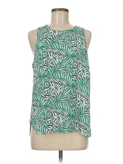 Pre-owned Saint Tropez West Sleeveless Blouse In Green