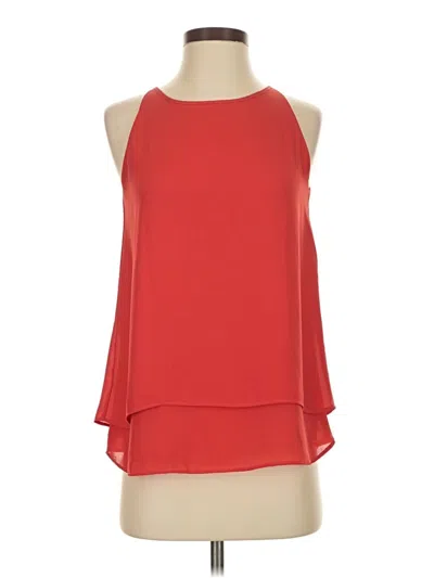 Pre-owned Saint Tropez West Tank Top Red Halter Neckline Tops